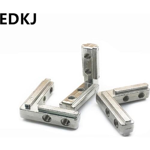 5/10pcs Aluminium Connector L-shaped Right Angle Connector 3030 4040 Slot Standard 90 Degree Built-in Connector