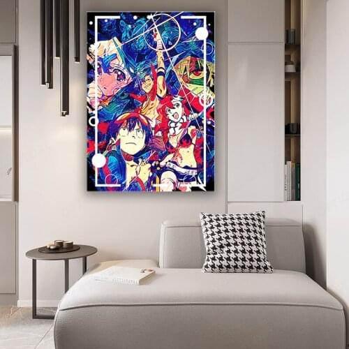Anime Tengen Toppa Gurren-Lagann Canvas Paintings Wall Art Posters Abstract Style Picture Prints for Living Room Mural Art