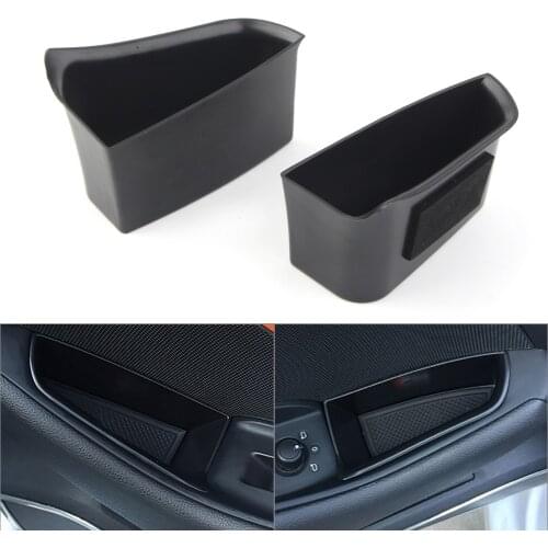 2PCS Car Front Door Storage Box Organizer Container Holder For Audi A3/S3 2014-2018 Left Drive