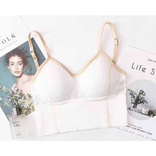 Seamless U Type Backless Bras Push Up Brassiere Sexy Women Bra Sports Lingerie Female Sleeveless Camis Fitness Crop Tube Tops