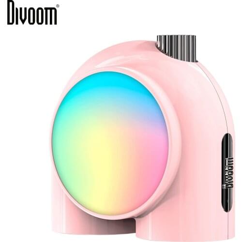 Divoom Planet-9 decorative mood lamp with programmable RGB LED light effects, neon light atmosphere bedside lamp,music control