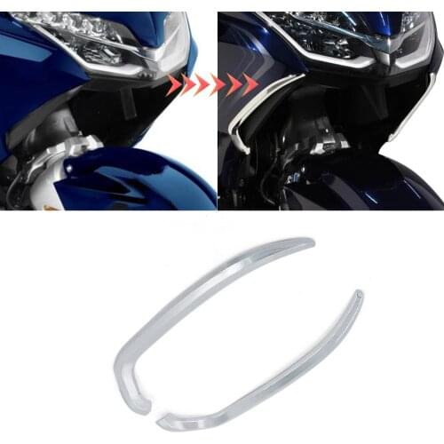 For Honda Goldwing 1800 GL 1800 GL1800 2018 2019 2020 Front Frame Fairing Decoration Vertical Vent Trim Chrome Accessories