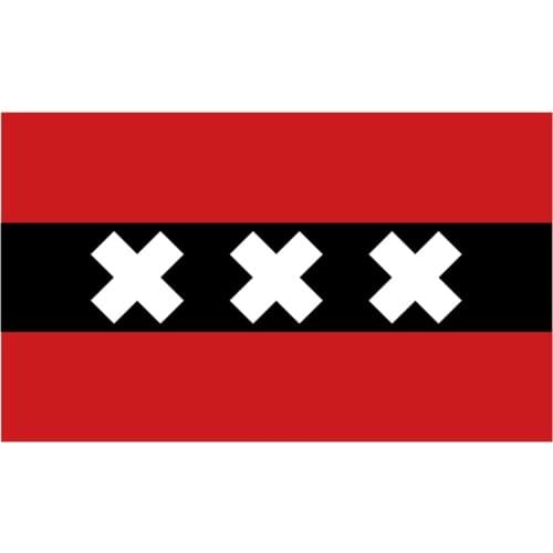 60x90cm/90x150cm/120x180cm/150x240cm Amsterdam Flag Nederlands Polyester Flying Flag Hanging Flag for Decoration