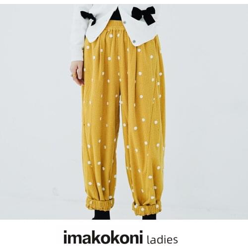 Женские бархатные брюки Imakokoni China At AliExpress