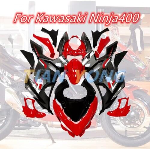 Motorcycle fairing kit New ABS Plastic accessories Injection For Kawasaki Ninja400 2018-2020 2018 2019 2020 Bright red black