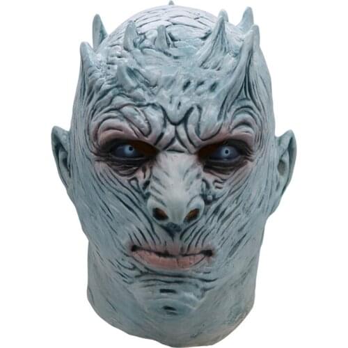 Halloween Role-play Latex Scary Face Masks Game 8 CosplayThe White Walkers Costumes Mask Party Props