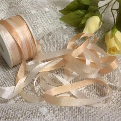J2064 A Roll Wholesale 2mm-36mm 100% Pure Silk Embroidery Ribbons Handcraft Supply Double Faced Thin Taffeta Silk Ribbon