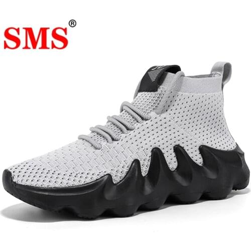 Summer Men Running Shoes Fashion Casual Shoes Outdoor Socks Shoes Sneakers Breathable Sport Shoes Plus Size Trainers Lazy Shoes