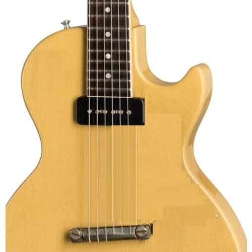 Lvybest logo,own designed shape.electric guitar chrom parts only neck pick up one volume and cream color high glossy!free shipp