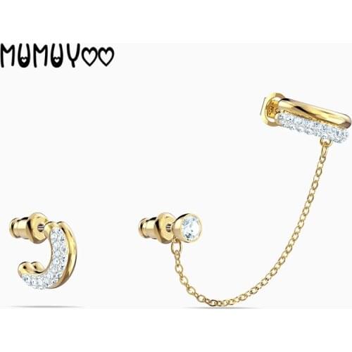 Fashion Jewelry SWA 2020 High-quality Chain Geometric Dangle Earrings, Shiny And Charming Jewelry Is the Best Valentines Day