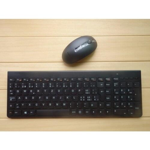 Original Authentic Wireless Keyboard and Mouse Set Switzerland Luxor Liechtenstein Luxembourg for Lenovo Desktop Laptop