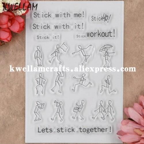 Stick up Scrapbook DIY photo cards rubber stamp clear stamp transparent stamp 11x16cm KW8053116