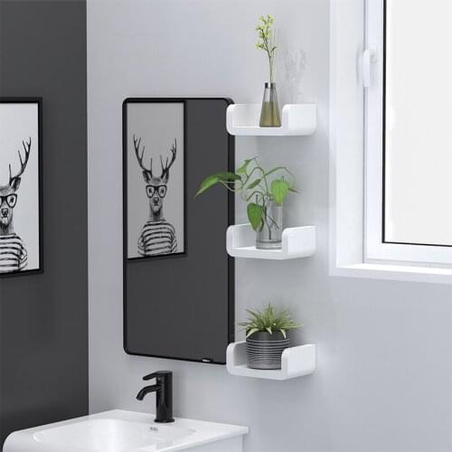 Bathroom Accessories Organizer Wall-Mounted Storage Rack Bathroom Shelf Kitchen Organizer Shampoo Bath Shower Rack Dropshipping