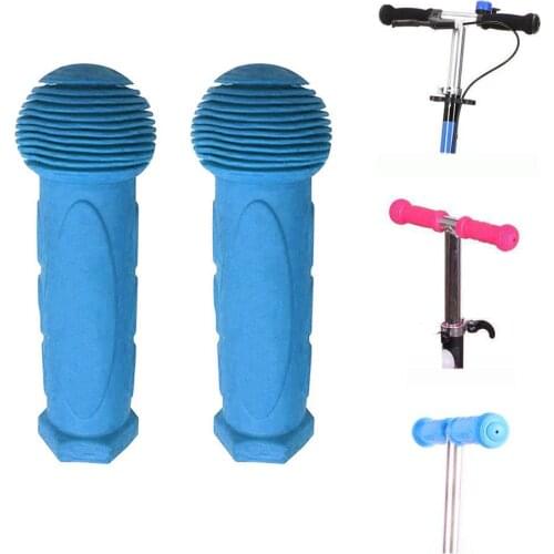 2Pcs Anti-skid Bicycle Tricycle Skateboard Scooter Rubber Grip Handle Bike Handlebar Grips Cover For Child Kids Non Slip Cover