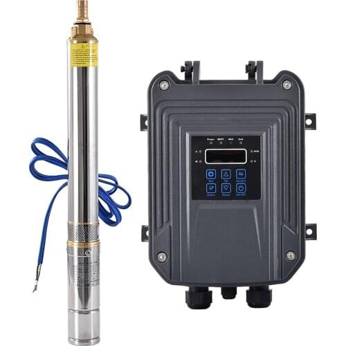 New Solar DC Brushless Deep Well Pump Stainless Steel Water Pump With Controller For Irrigation 3FLD5-72-72-1100 72V 1100W 5m3/h