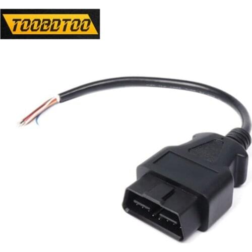 OBDII Opening 16Pin Male 30CM Connector Adaptor Car Diagnostic interface 16 Pin OBD Male Connect Converter OBD2 Male Cable