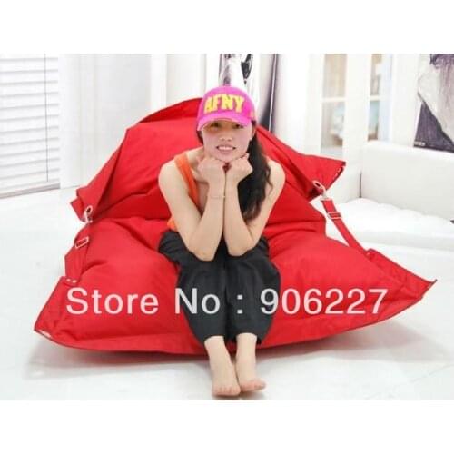 The original !! outdoor and indoor double belts buggle up bean bag, strong quality beanbag chair - free shipping