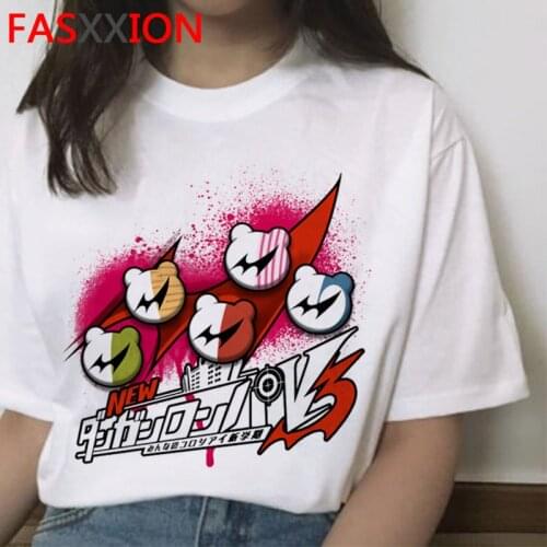 Ouma Kokichi Danganronpa V3 Ouma Kokichi women harajuku couple streetwear white t shirt t shirt tshirt kawaii streetwear