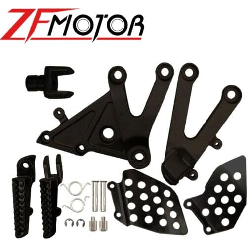 Front Driver Rider Foot Pegs For Honda CBR 600 RR 2003 2004 2005 2006 Bracket Footrests Footpegs CBR600RR Foot Rests