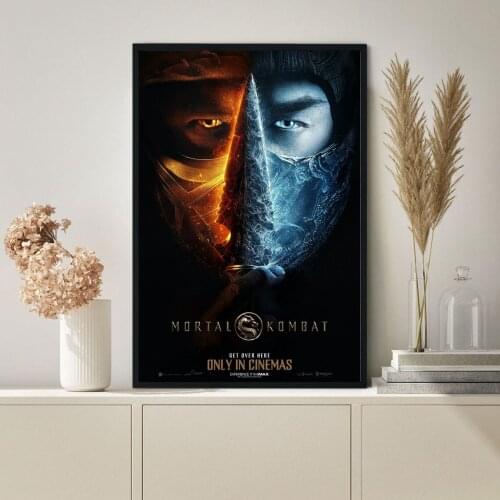 Mortal Kombat Movie Poster Classic Vintage Hot Sale Canvas Art Poster Wall Painting Home Decoration (No Frame)