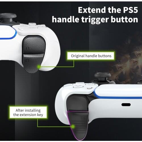 Anti-slip L2 R2 Trigger Extender Lengthened Extended Buttons for PS5 Gamepad Analog Extenders for Playstation 5 Accessories