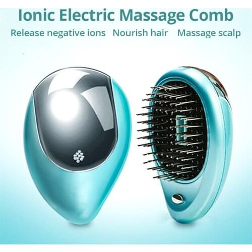 Ionic Electric Massage Comb Hair Brush Sonic Scalp Massager Negative Ions Nourish Hair Neutralizing Static Electricity