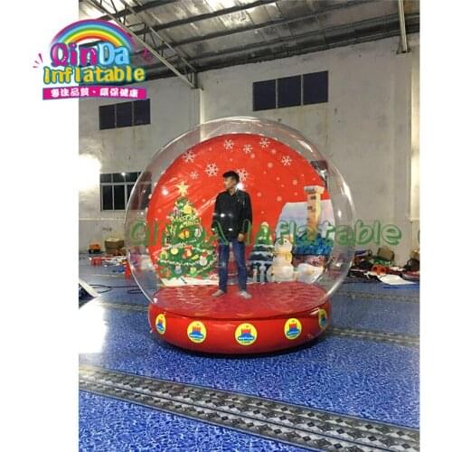 Promotion Christmas Inflatable Snow Globe For Sale, Giant PVC Bubble Room For Christmas Inflatables Phtot Booth ball