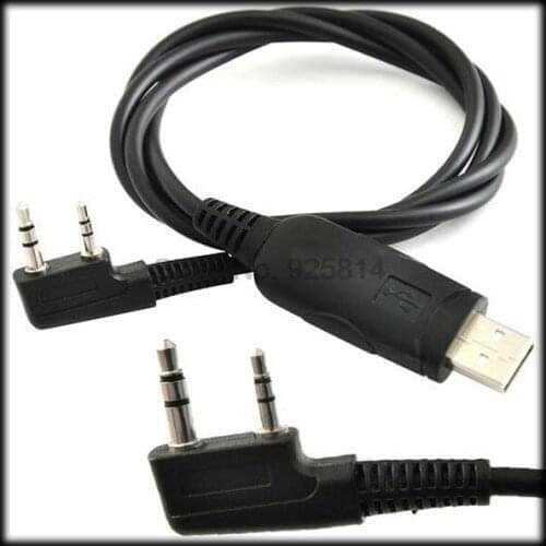 By DHL or EMS 500 pieces 2 Pin USB Programming Cable J0012A for walkie talkie Baofeng UV-5R TK3207 TK-3107 BF-888S