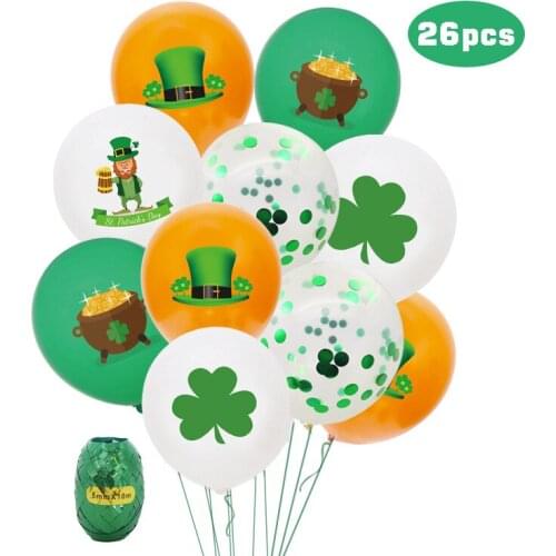 Clover Balloon St. Patricks Day Theme Ireland Decorations Party Decorations Happy Stpatricks Day Party Decorations