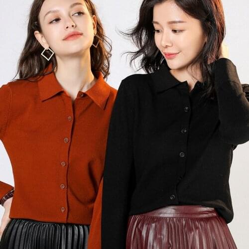 The New High Quality Spring Autumn Winter Women lapel Sweaters Cardigans Warm Soft Wild Casual Many Colors Large