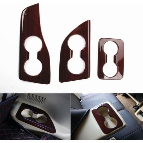 3pcs Car Water Cup Holder Cover Frame Trim Styling For Toyota Highlander 2015 2016 2017 2018 Left Hand Drive