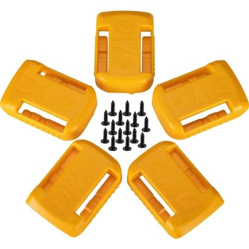 5 Pack Battery Holder for Dewalt 20V / 60V Battery Mounts/Hanger/Dock Holder Fit for DCB200 DCB203 DCB205 Battery