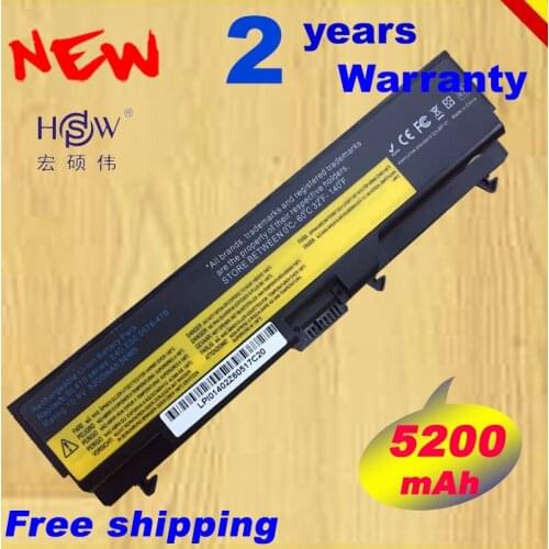 HSW 6cell Battery For Lenovo ThinkPad Edge E40 E50 L410 L412 L420 L421 L510 L512 L520 SL410 SL510 T410 T420 T510 T520 W510 W520