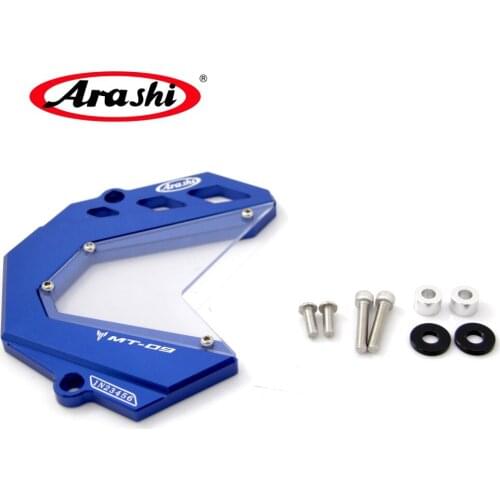 Arashi 1Pcs For YAMAHA MT-09 FZ-09 2013-2017 CNC MT09 FZ09 FJ09 Motorcycle Chain Cover Protect Pocket TRACER 900 2014-2016