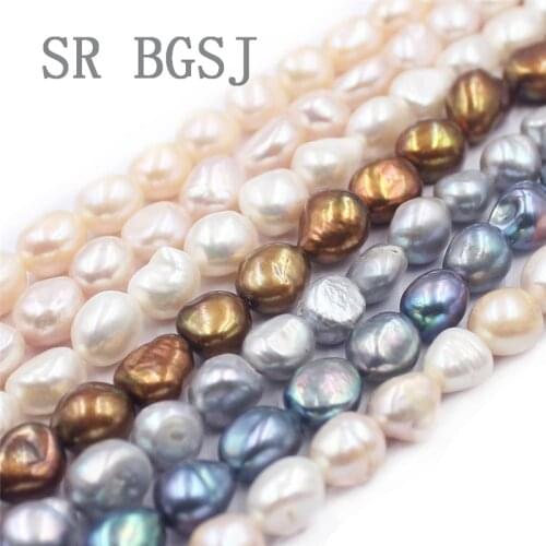 Free Shipping 10x12mm Clearance Wholesale Baroque Potato Pearl Natural Pearl Freshwater Loose Beads 15"
