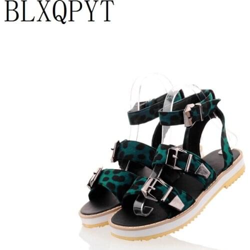BLXQPYT Women Sandals Gladiator Summer Shoes 2019 Platform Thick bottom Casual Shoes Beach Sandals For Woman Shoes Size 32-43149
