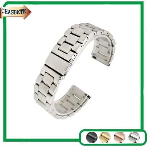 Stainless Steel Watch Band for Sony Smartwatch 2 SW2 24mm Men Women Metal Strap Belt Wrist Loop Bracelet Black Silver + Pin