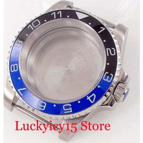 Fit NH35A NH36A ETA 2836 MIYOTA 8215 DG Mingzhu 2813 Watch Case Luminous Bezel Insert Sapphire Glass Magnifier