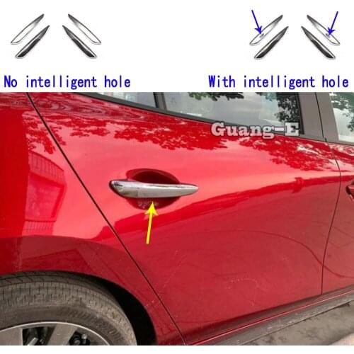 For Mazda CX-30 CX30 2020 2021 Car Cover Styling Sticker Frame Panel Lamp Trim Door Handle Armrest Handrail 4pcs