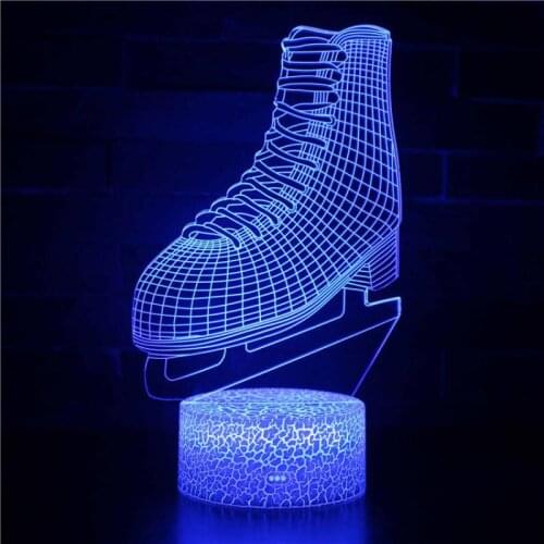 Camera 3d Lights Led Colorful Remote Control Night Table Lamps For Living Room Acrylic Light Visual Stereo Light