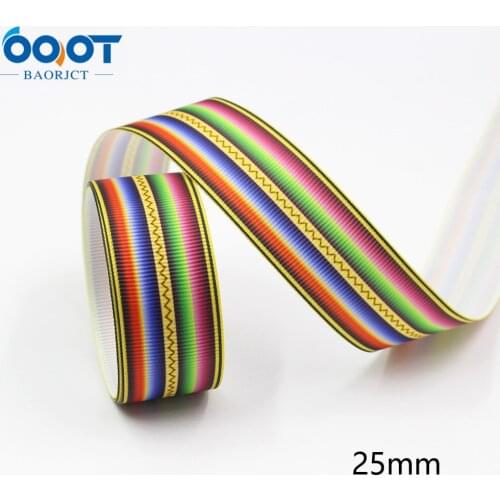 L-20620-594,1"(25mm),10yards Geometric Thermal transfer Printed grosgrain Ribbons,bow cap party Gift wrap DIY handmade materials