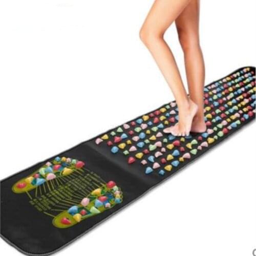 HANRIVER Leg Foot Massage Pad Pain Relief Stone Massager Mat Walk Muscle Stimulator Health Mattress Home Relaxation Health Care