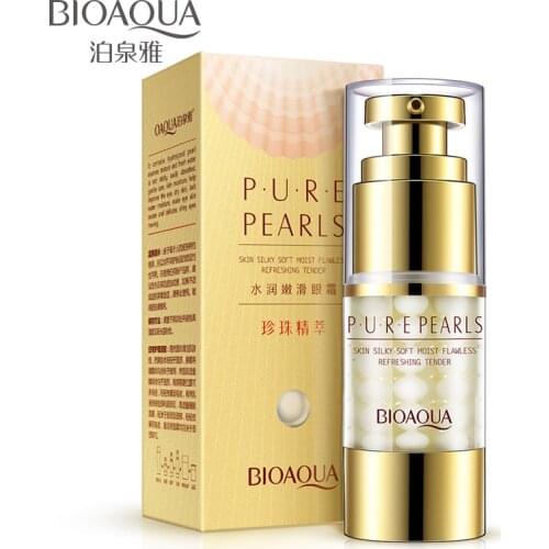 BIOAQUA Pearls Eye Cream Anti-Aging Anti Puffiness Eye Care Essence Cream For Remover Dark Circle Whitening Firming Skin Care