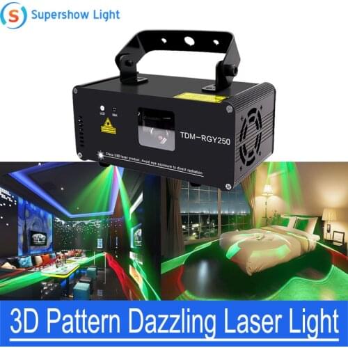 Supershow Remote 3D 350mW DMX 512 Laser Scanner Projector Stage Lighting Effect Party Xmas DJ Disco Show Lights