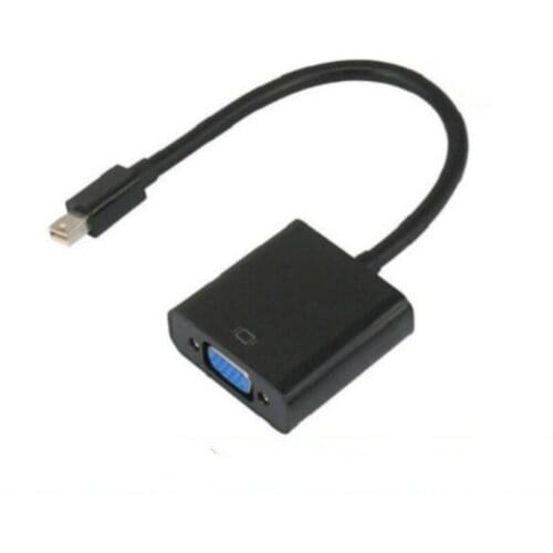 Mini Thunderbolt Mini DisplayPort Display Port Mini DP To VGA Cable Adapter 1080P for HDTV Monitor