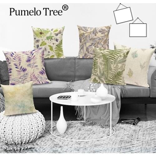 Plant Jungle Leaves Covers for Cushions Cute Butterfly 45X45 Pillowcases Cushion Cover Sofa Pillowcases Decorative for Chairs