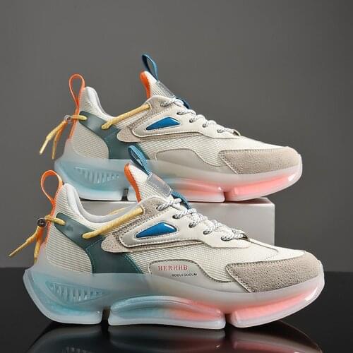 New Men Lightweight Running Shoes Breathable Mesh Sneakers High Quality Comfortable Cushioning Jogging Shoes Marathon Zapatillas