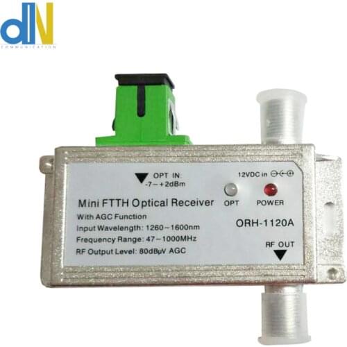 CATV FTTH Optical Receiver ORH-1120A 1310nm AGC Model 47-1000MHz Active Receiver node