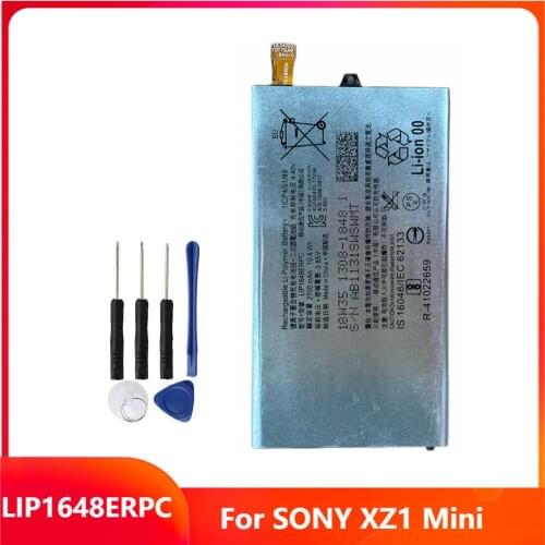 Original Replacement Phone Battery LIP1648ERPC For SONY XZ1 Mini Rechargable Batteries 2700mAh With Free Tools