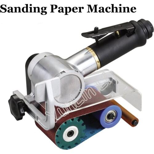 Pneumatic Sanding Paper Machine Powerful Polisher Ring Belt Sanding Machine Grinding Machine Tool CY-720B